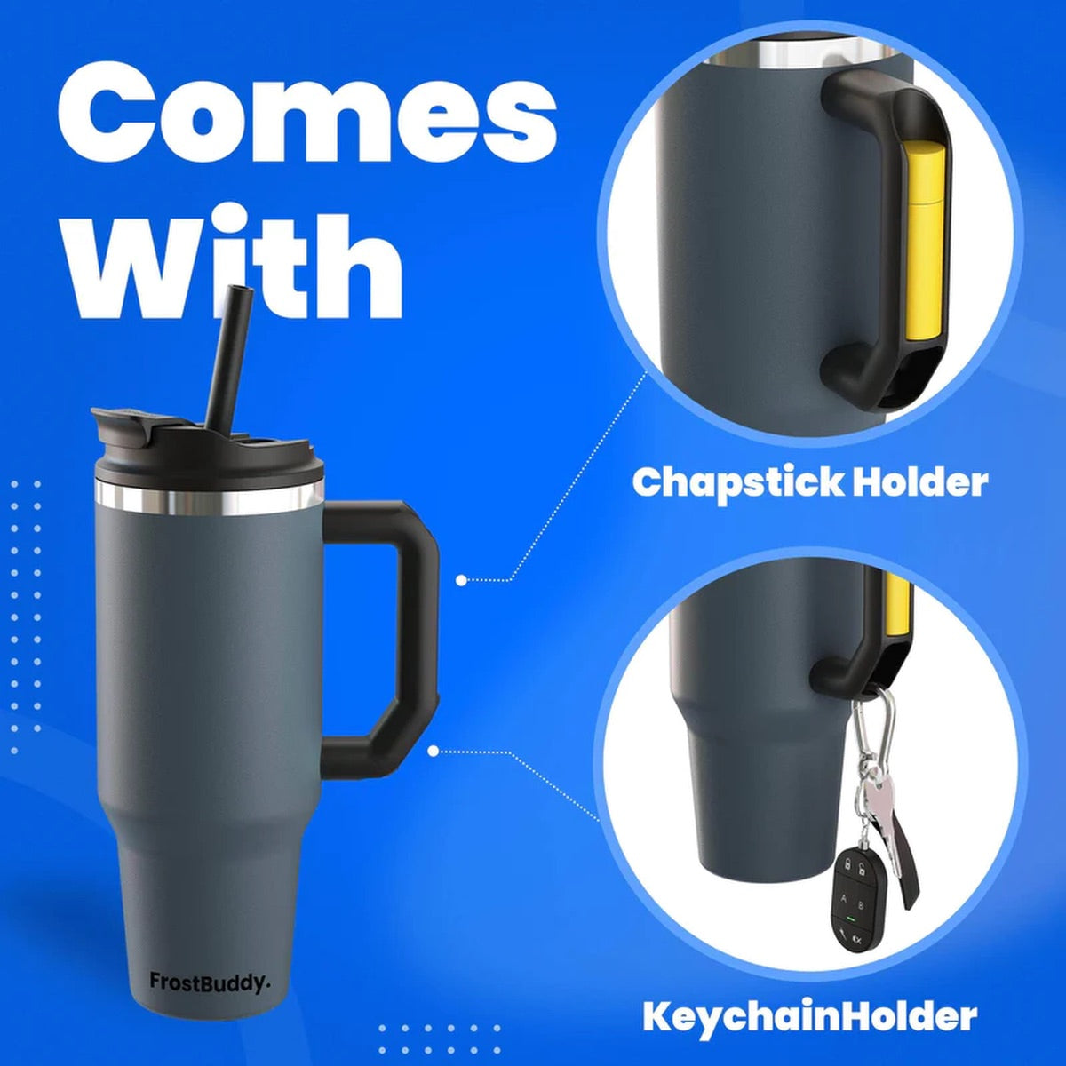 Stainless Steel Mug with Handle